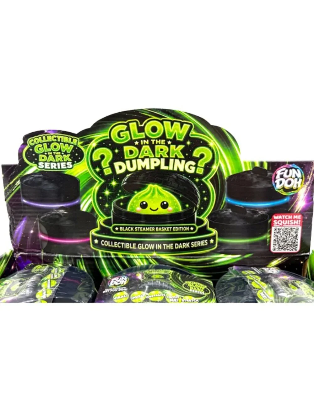 Fun Doh Glow in the Dark Mystery Dumpling Squishy Collectible